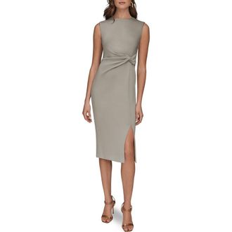 DKNY Twist Waist Sheath Dress in Weathered at Nordstrom, Size 12