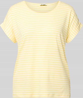 Only Regular Fit T-Shirt aus Viskose-Mix Modell MOSTER in Hellgelb, Gr&ouml;&szlig;e XL