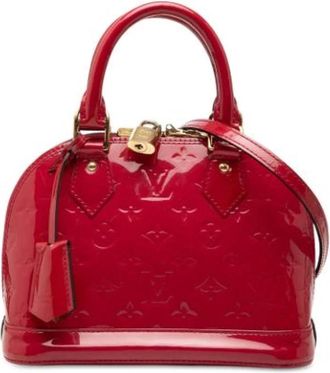 Louis Vuitton Pre-owned Alma BB - Dames - Vintage Handtas - Rood - ONE Size - Leer - Vintage