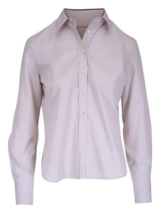 Brunello Cucinelli button-down shirt - women - Cotton - L - Neutrals