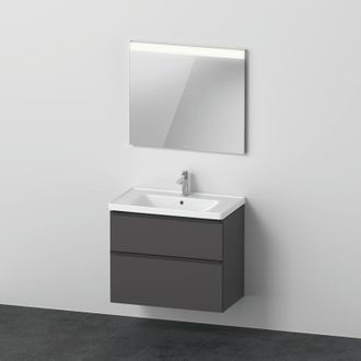 Duravit Duravit - Juego De Muebles D-neo, Lavabo Con Mueble De Pared Y Espejo Led