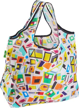 Eco Chic Foldable Reusable Large Recycled Grocery Bags Lightweight Shopping Tote Bags with Storage Pouch (Cut Out)