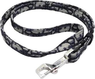 Dior Pre-owned Accessories, female, Blue, Size: ONE SIZE Pre-owned Strap Oblique