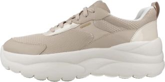 Geox Xtors Platform Trainer - Dames - Sneakers - Beige - 39 EU - Leer - Schoenen