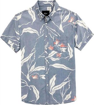Rails Mens Monaco Shirt In Indigo Finch