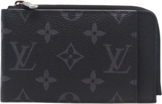 Louis Vuitton Black Gray Coated Canvas Coin Purse/Coin Case (Pre-Owned)