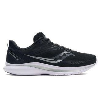 Saucony Kinvara 12 Textile Synthetic Mens Lace Up Trainers - Black Silver - Size:UK 10.5