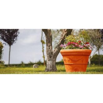 Monacis Vaso De Pol&iacute;mero Monacis Con Doble Borde Fest&oacute;n Terracota &Oslash;40 (40x32h)