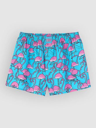 Lousy Livin Underwear Greater Flamingos Boxershorts blau