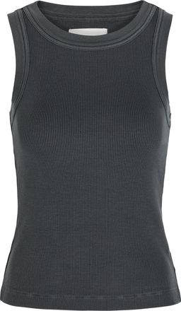 Citizens Of Humanity Citizens OF Humanity Isabel Ribbed Cotton-blend Tank - Dark Grey - S (UK8-10 / S)