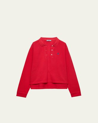 Prada Cotton Pique Polo Shirt