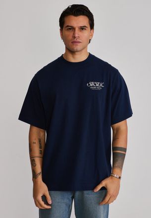 Siksilk Mens Navy Graphic T-Shirt XXL