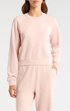 Lunya Silksweats Reversible Sweatshirt in Delicate Pink at Nordstrom, Size X-Large