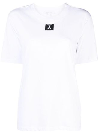 Patrizia Pepe T-shirt met logopatch - Wit