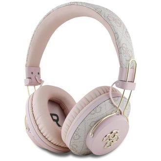 Guess Auriculares Supraaurales Guess Bluetooth Enc Metal 4g Con Logo Rosa