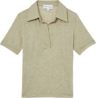 Reiss Wren Fitted Cashmere-Blend Polo Shirt