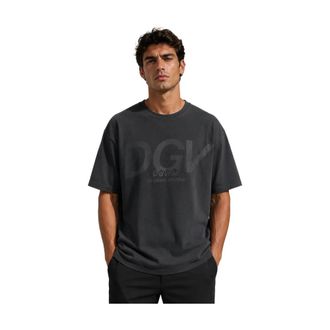 Dolce & Gabbana T-Shirts, male, Black, Size: L Cotton T-shirt with front print
