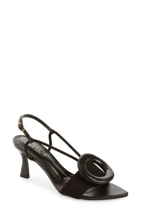 Cecelia New York Myra Pointed Toe Slingback Sandal in Black Patent at Nordstrom, Size 7
