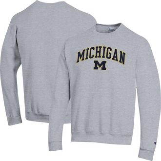 Champion Mens Champion Heather Gray Michigan Wolverines Arch Over Logo Pullover Sweatshirt at Nordstrom, Size Xx-Large