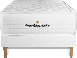 Royal Palace Bedding Royal Palace Bedding - Base Tapizada Blanco + Colch&oacute;n Con Espuma Viscoel&aacute;stica 90 X 200