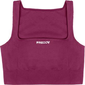 Freddy Top Sportivo Supporto Medio in Tessuto Seamless