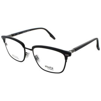 Elasta Mens Black Rectangular Eyeglass Frames E 8008