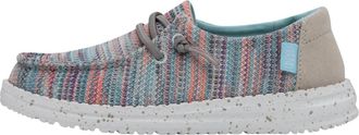 Hey Dude Womens Wendy Sox Sneaker In Sunset Pink
