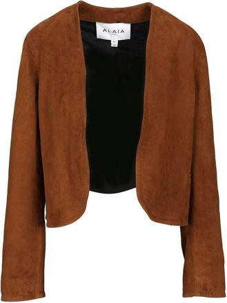 Alaia Mujer, Chaquetas, Marr&oacute;n, Talla: S