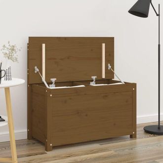 vidaXL Vidaxl - Panca Marrone Ambra 80x41x77 cm in Legno Massello di Pino