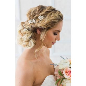 Brides & Hairpins Guilia Set of 2 Hair Clips in Gold at Nordstrom