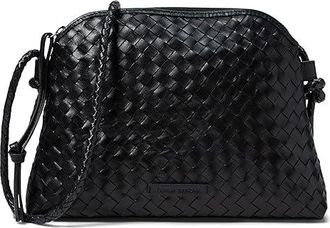 Loeffler Randall Mallory Woven Crossbody Cross Body Womens Handbags Black, Leather