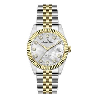 Mathey-Tissot Quartz White Mother of Pearl Dial Ladies Watch H250955A-A