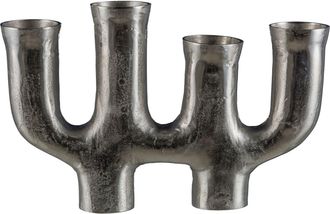 Gasper Kerzenständer Quattro, Silber H: 32 cm