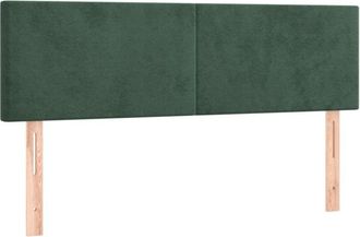 vidaXL Cabecero Con Led De Terciopelo Gris Oscuro 144x5x78/88 Cm Vidaxl