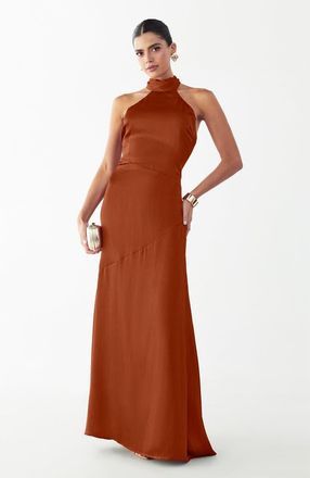 BWLDR Shaw Maxi Dress in Copper at Nordstrom, Size 12