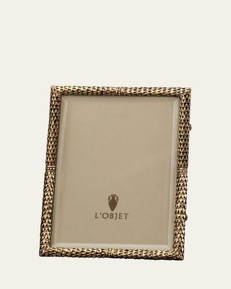 L'OBJET Scales 24k Gold-Plated Picture Frame, 4 x 6