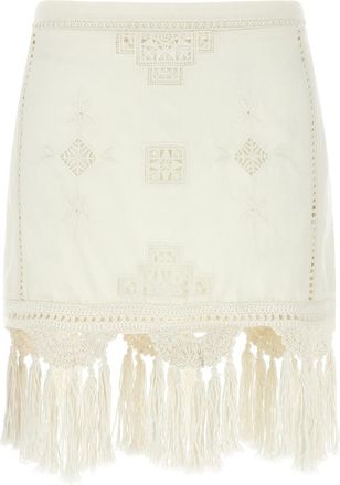 Isabel Marant Off White Sandra Cotton Mini Skirt