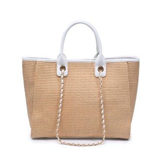 Urban Expression Womens Jaxon Tote Bag In Natural White