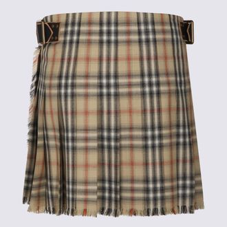 Burberry Womens Skirts Sand _wo