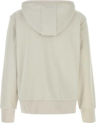 Thom Browne Mens Hoodie Beige Cotton Sweater
