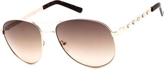 Guess GF0408 32F Womens Sunglasses Gold Size 61