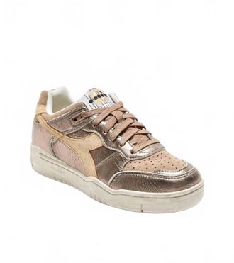 Diadora Mens Uniform Heritage Leather Sneaker In Brown
