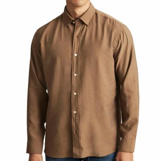 Mavi Long Sleeve Button Down Shirt In Shitake