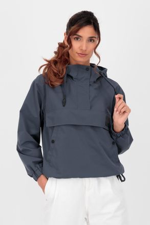 Alife And Kickin Anorak ALIFE & KICKIN NIVIAAKA, Damen, Gr. L, blau (nightblau), Web, Obermaterial: 100% Polyester, unifarben, Po-bedeckend, Jacken Anorak, leichter, l