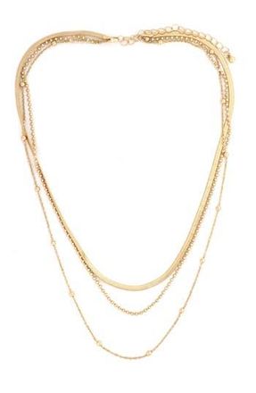 Panacea Layered Chain Necklace in Gold at Nordstrom Rack