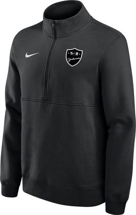 Nike Mens College Club Fleece (Yardrunners) 1/4 Zip Top in Black | M34407YARD25-BLK