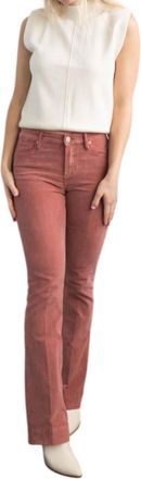 Dear John Denim Rosa High Rise Flare Leg Jeans In Red