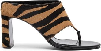 Stuart Weitzman Schoenen, Dames, Bruin, 40 1/2 EU, Leer, Babette Thong 85 Sandaal