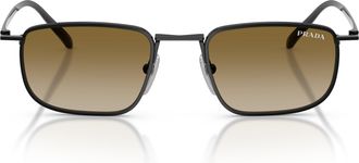 Prada 0pr D52s Square Metal Frame Sunglasses