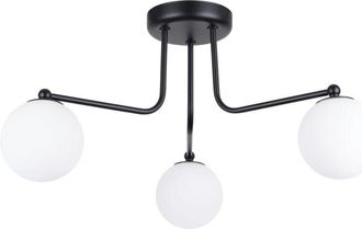 Wonderlamp L&aacute;mpara Cumo Negro, 3 Luces